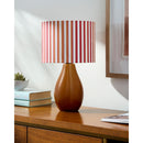 Modern European furniture - Striped Linen Ceramic Table Lamp - www.oroatrade.com