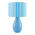 Modern European furniture - Striped Linen Ceramic Table Lamp - www.oroatrade.com