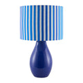 Modern European furniture - Striped Linen Ceramic Table Lamp - www.oroatrade.com