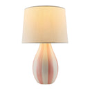 Modern European furniture - Hand-painted Striped Ceramic Table Lamp - www.oroatrade.com