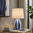 Modern European furniture - Hand-painted Striped Ceramic Table Lamp - www.oroatrade.com