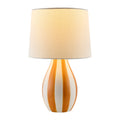 Modern European furniture - Hand-painted Striped Ceramic Table Lamp - www.oroatrade.com