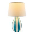 Modern European furniture - Hand-painted Striped Ceramic Table Lamp - www.oroatrade.com