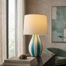 Modern European furniture - Hand-painted Striped Ceramic Table Lamp - www.oroatrade.com