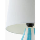 Modern European furniture - Hand-painted Striped Ceramic Table Lamp - www.oroatrade.com