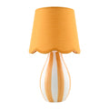 Modern European furniture - Striped Ceramic Seagrass Table Lamp - www.oroatrade.com