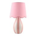 Modern European furniture - Striped Ceramic Seagrass Table Lamp - www.oroatrade.com