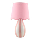 Modern European furniture - Striped Ceramic Seagrass Table Lamp - www.oroatrade.com