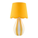 Modern European furniture - Striped Ceramic Seagrass Table Lamp - www.oroatrade.com