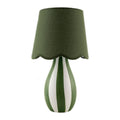 Modern European furniture - Striped Ceramic Seagrass Table Lamp - www.oroatrade.com