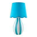 Modern European furniture - Striped Ceramic Seagrass Table Lamp - www.oroatrade.com