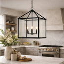 Modern European furniture - Iron-Framed 4-Light Chandelier - www.oroatrade.com