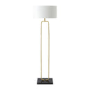 Contract furniture - White Linen Accent Floor Lamp - www.oroatrade.com