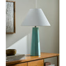 Modern European furniture - Painted Cement Linen Table Lamp - www.oroatrade.com