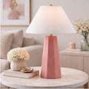 Modern European furniture - Painted Cement Linen Table Lamp - www.oroatrade.com