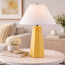 Modern European furniture - Painted Cement Linen Table Lamp - www.oroatrade.com
