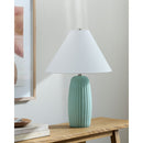 Modern European furniture - Painted Cement Linen Table Lamp - www.oroatrade.com