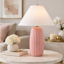 Modern European furniture - Painted Cement Linen Table Lamp - www.oroatrade.com