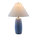 Modern European furniture - Painted Cement Linen Table Lamp - www.oroatrade.com