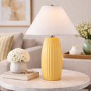 Modern European furniture - Painted Cement Linen Table Lamp - www.oroatrade.com