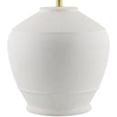 Contract furniture - Glazed White Ceramic Table Lamp - www.oroatrade.com