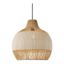 Hospitality furniture - Two-Toned Braided Rattan Pendant Lamp - www.oroatrade.com