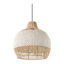 Hospitality furniture - Two-Toned Braided Rattan Pendant Lamp - www.oroatrade.com