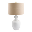 Contract furniture - White Ceramic Accent Table Lamp - www.oroatrade.com