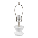 Contract furniture - White Ceramic Sculpted Table Lamp - www.oroatrade.com