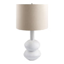 Contract furniture - White Ceramic Table Lamp - www.oroatrade.com