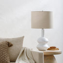 Contract furniture - White Ceramic Table Lamp - www.oroatrade.com