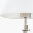 Modern European furniture - White Linen Silver Wall Lamp - www.oroatrade.com