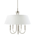Modern European furniture -  White Linen 5-Light Chandelier - www.oroatrade.com