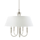 Modern European furniture -  White Linen 5-Light Chandelier - www.oroatrade.com