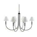 Modern European furniture - Linen Shade 6-Light Chandelier - www.oroatrade.com