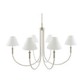 Modern European furniture - Linen Shade 6-Light Chandelier - www.oroatrade.com