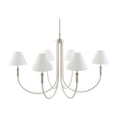 Modern European furniture - Linen Shade 6-Light Chandelier - www.oroatrade.com