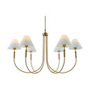Modern European furniture - Linen Shade 6-Light Chandelier - www.oroatrade.com