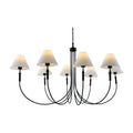 Modern European furniture - Linen Shade 8-Light Chandelier - www.oroatrade.com