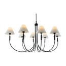 Modern European furniture - Linen Shade 8-Light Chandelier - www.oroatrade.com