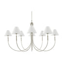 Modern European furniture - Linen Shade 8-Light Chandelier - www.oroatrade.com