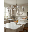 Modern European furniture - Linen Shade 8-Light Chandelier - www.oroatrade.com