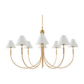 Modern European furniture - Linen Shade 8-Light Chandelier - www.oroatrade.com