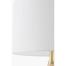 Contract furniture - White Linen Accent Table Lamp - www.oroatrade.com