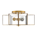 Hospitality furniture - Iron-Framed Glass Ceiling Lamp - www.oroatrade.com