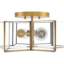 Hospitality furniture - Iron-Framed Glass Ceiling Lamp - www.oroatrade.com