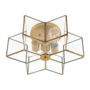 Hospitality furniture - Iron-Framed Glass Ceiling Lamp - www.oroatrade.com