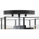 Hospitality furniture - Iron-Framed Glass Ceiling Lamp - www.oroatrade.com