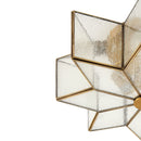 Hospitality furniture - Iron-Framed Frosted Glass Ceiling Lamp - www.oroatrade.com