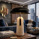 Contract furniture - Black Brass Accent Table Lamp - www.oroatrade.com